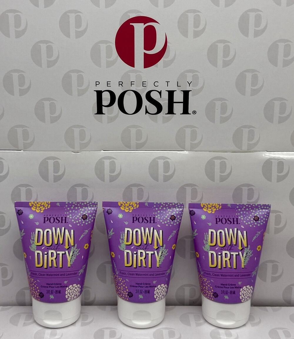 Qty 3-Perfectly Posh-Down With Dirty-Big Fat Yummy Hand Creme 3 oz Cream24